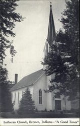 Lutheran Church Bremen, IN Postcard Postcard