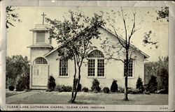 Clear Lake Lutheran Chapel Indiana Postcard Postcard