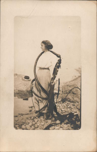 Stella on the Beach With Kelp California Women