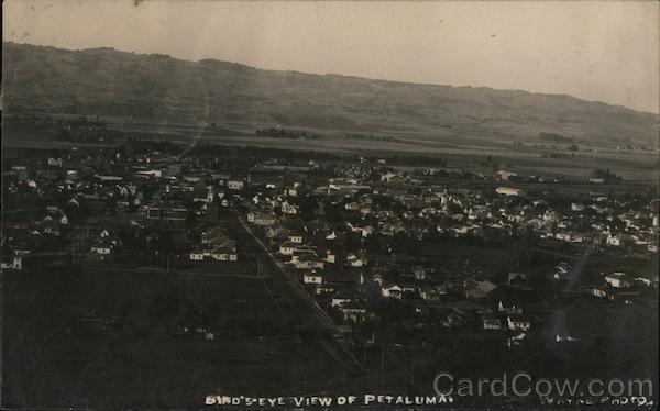 Bird's eye view of Petaluma California Wayne Foto