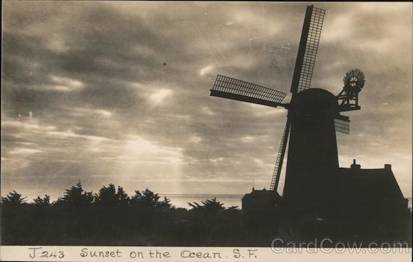 Sunset on the Ocean J243 San Francisco California