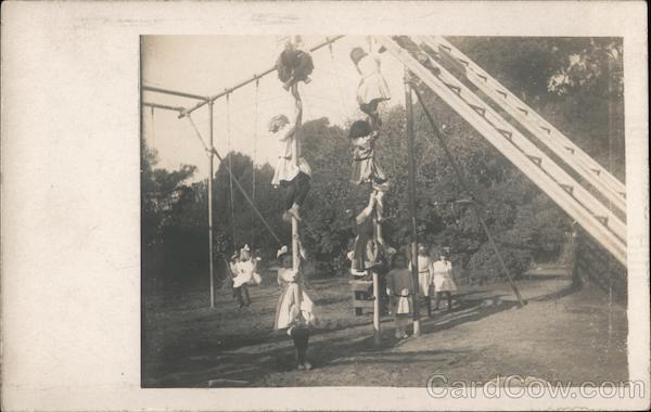Children Having Great Fun on Playground
