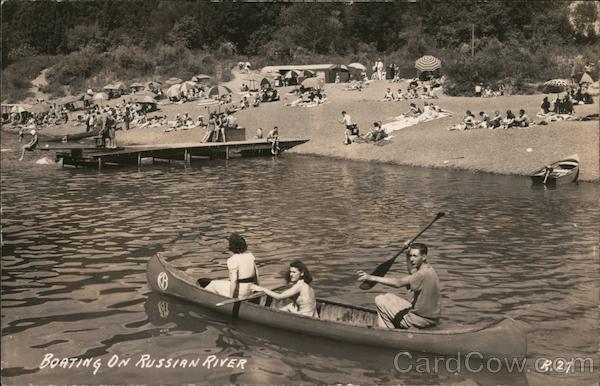 Boating on Russian River Monte Rio California