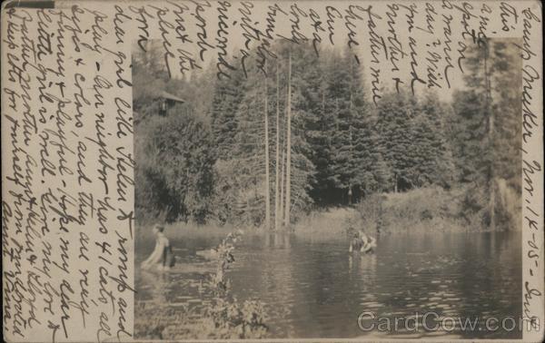 Swimming in the River Camp Meeker California