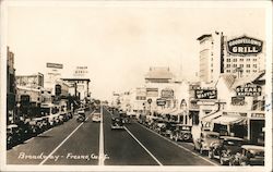 Broadway Fresno, CA Postcard Postcard Postcard