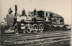 Locomotive Used to Transport Teddy Roosevelt to Cripple Creek, Colorado Postcard