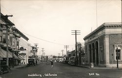 Street view of Healdsburg California Postcard Postcard Postcard
