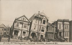 Earthquake: Twisted Houses, Howard St. J-175 San Francisco, CA Postcard Postcard Postcard
