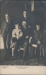 Theodore Roosevelt and Sons Postcard