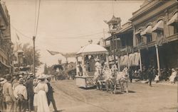 The Goddess Float, Queen in Parade Oroville, CA Postcard Postcard Postcard