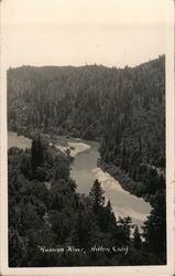 Aerial view Russian River Postcard