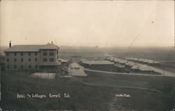 Hotel and Cottages, Cement Postcard