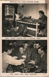 American Red Cross Service Clubs Postcard