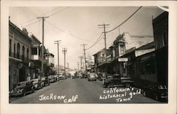 California's Historical Gold Town Jackson, CA Postcard Postcard Postcard