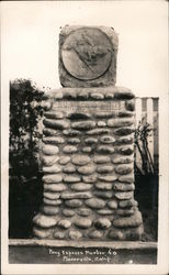 Pony Express Marker Postcard