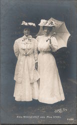 Mrs. Edith Roosevelt and Daughter Ethel Postcard