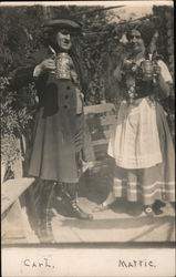Couple Dressed In German Costume - San Francisco Harvest Festival Postcard