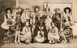 Country Music: Ken MacKenzie Bigger & Better Radio Revue Martin D-45 Guitar Postcard