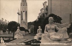 Monumental Fountain, Golden Gate International Exposition '39 Postcard