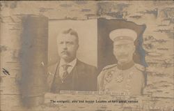 President Roosevelt and Kaiser William II Postcard