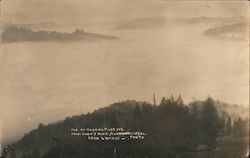 Fog On Russian River From Gabe's Rock Postcard