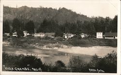 Scenic View Villa Grande, CA Rhea Foto Postcard Postcard Postcard