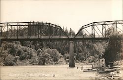 Bridge and Russian RIver Postcard