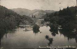 Russian River from Guerneville Bridge Postcard