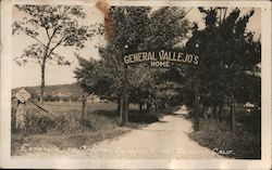 Entrance to General Vallejo's Home Postcard