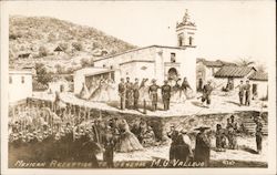 Mexican reception to General M.G. Vallejo Military Postcard Postcard Postcard