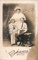 Picturesqueness 1917. Woman and children studio photo Postcard