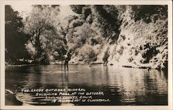 The Large Outdoor Mineral Swimming Pool at the Geysers Geyserville, CA Postcard Postcard Postcard