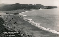 Where the Russian River Flows into the Pacific Ocean Jenner, CA Postcard Postcard Postcard