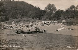 Beach Bathers Postcard