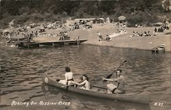 Boating on Russian River Monte Rio, CA Postcard Postcard Postcard
