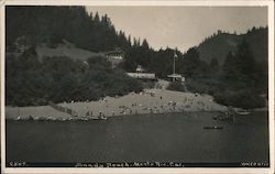 Sandy Beach in Monte-Rio on the Russian River Monte Rio, CA Postcard Postcard Postcard