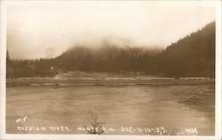 The Flowing Russian River in Monte-Rio, California Postcard