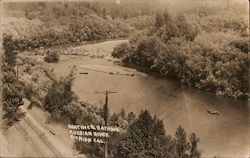 Boating and Bathing, Russian River Postcard