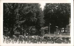 Benches and Building Postcard