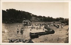 Swimming and Boating Rio Dell Resort, on the Russian River Postcard