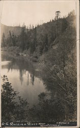 Russian River near Montesano Postcard