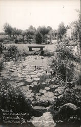Pool at Uncelman's Motel Postcard