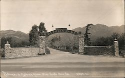 Entrance to Pythian Home Postcard