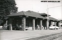 Northwestern Pacific Railroad Depot, 1969 Postcard