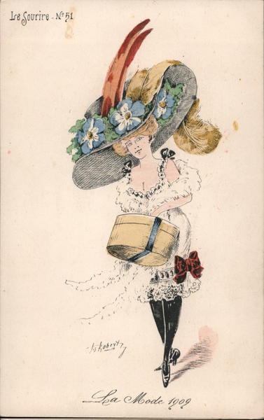 La Mode 1909 - Le Sourire No. 51 Hats