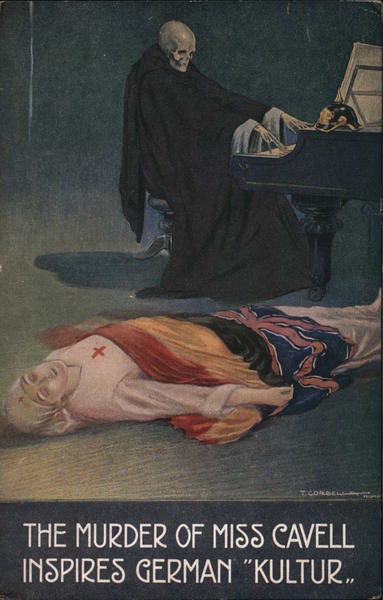 The Murder of Miss Cavell Inspires German Kultur