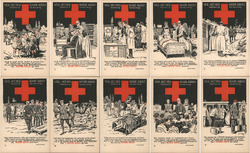 Set of 10: Dutch Red Cross Series Roode Kruis Postcard