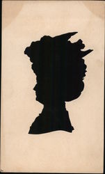 SOUVENIR SILHOUETTE Earthquake Year 1906 Silhouettes Trade Card Trade Card Trade Card