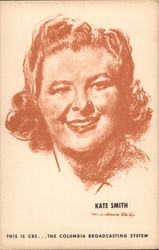 Kate Smith CBS Broadcasting Postcard