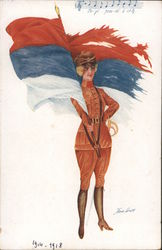 Les Hymnes Nationaux Postcard